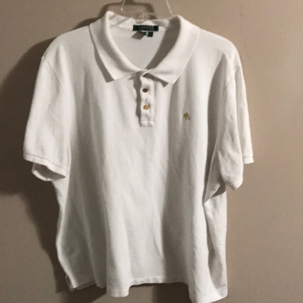 White short sleeve polo shirt by Ralph Lauren